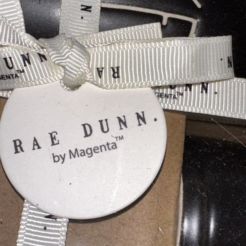 Rae Dunn SAKE Set AND‎ SIP Black Magenta Artisan Collection LL Sushi Brand New